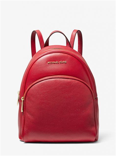 michael kors abbey|Abbey Medium Pebbled Leather Backpack .